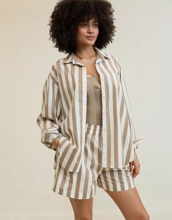 Aeo Aerie Good Day Button Down Shirt