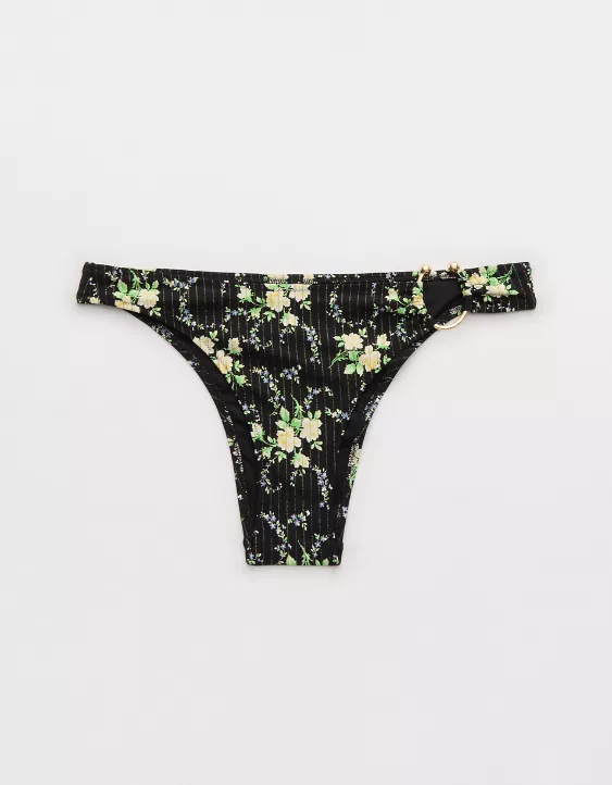 Aeo Aerie High Leg Cheeky Bikini Bottom