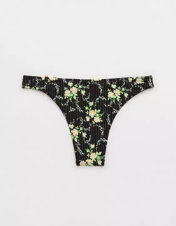 Aeo Aerie High Leg Cheeky Bikini Bottom
