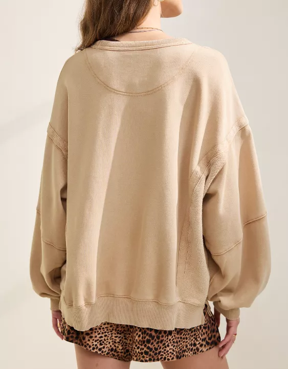 Aeo Aerie Keep It Light Crew Sweatshirt