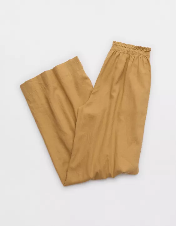 Aeo Aerie Linen Blend Trouser