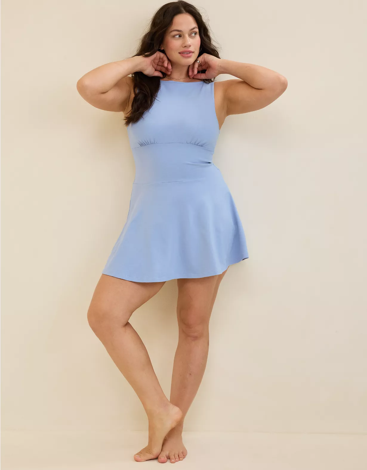 aeo Aerie Low Back Mini Dress