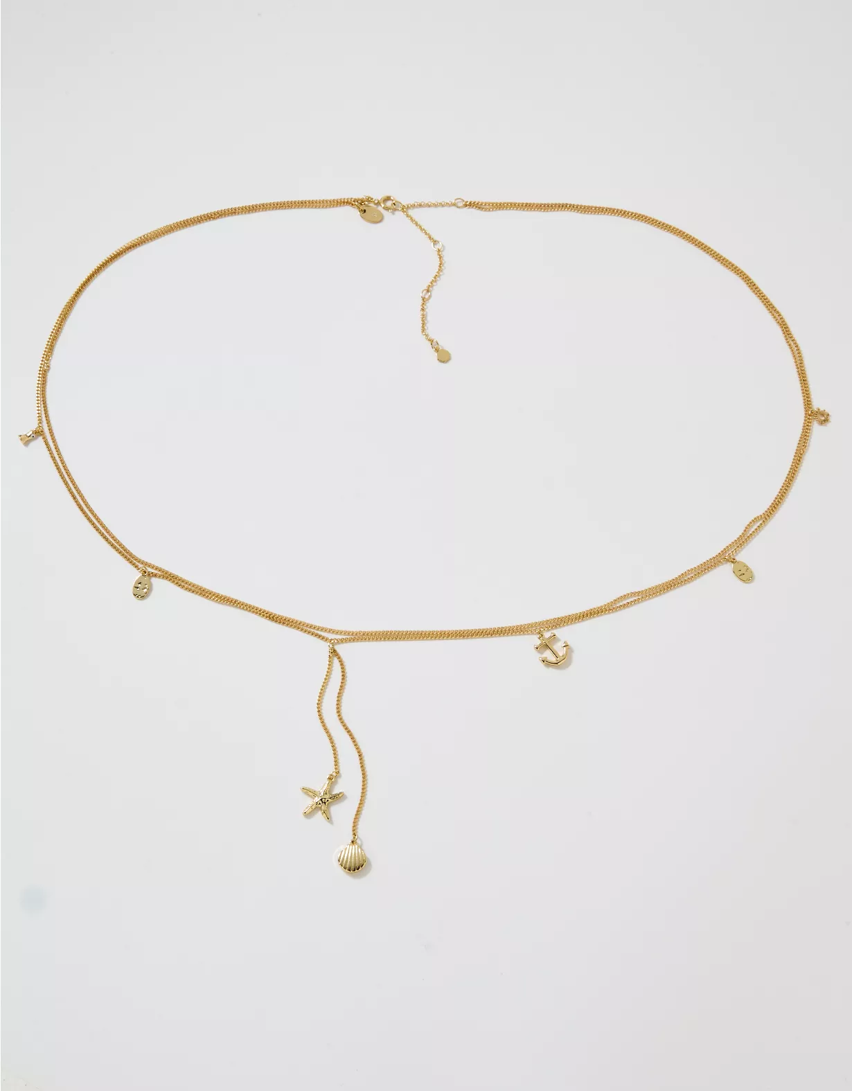 aeo Aerie Ocean Charm Layered Belly Chain