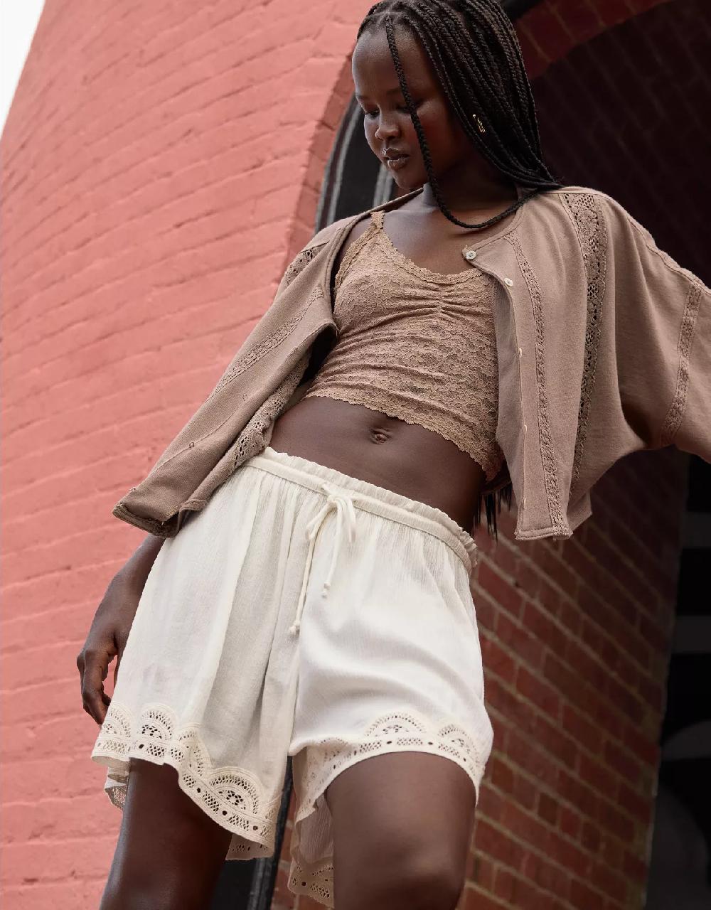 aeo Aerie Off-Duty Gauze Boxer