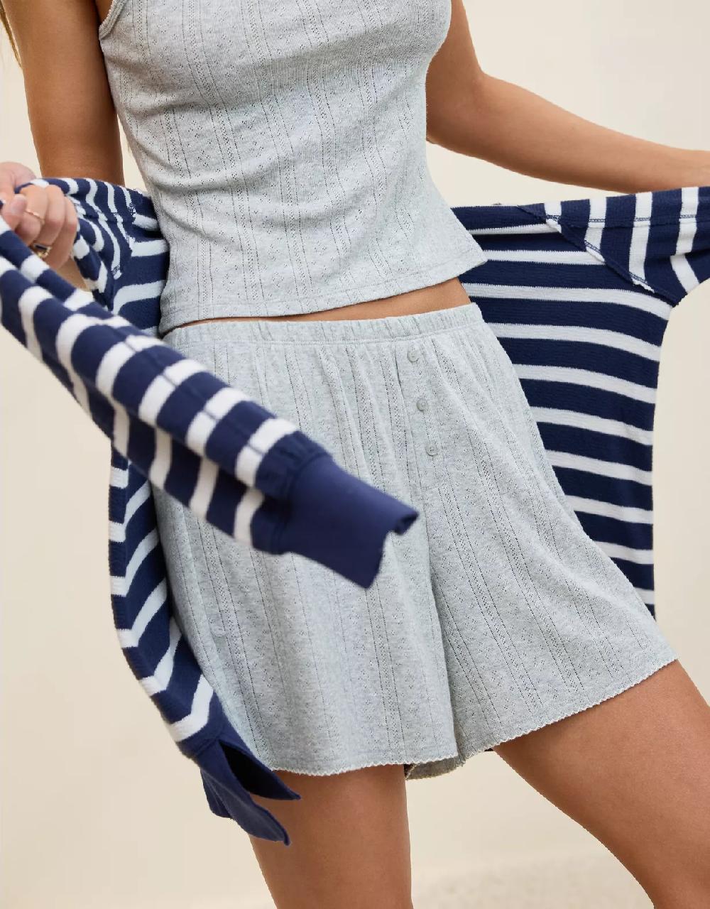 aeo Aerie Off-Duty Pointelle Boxer