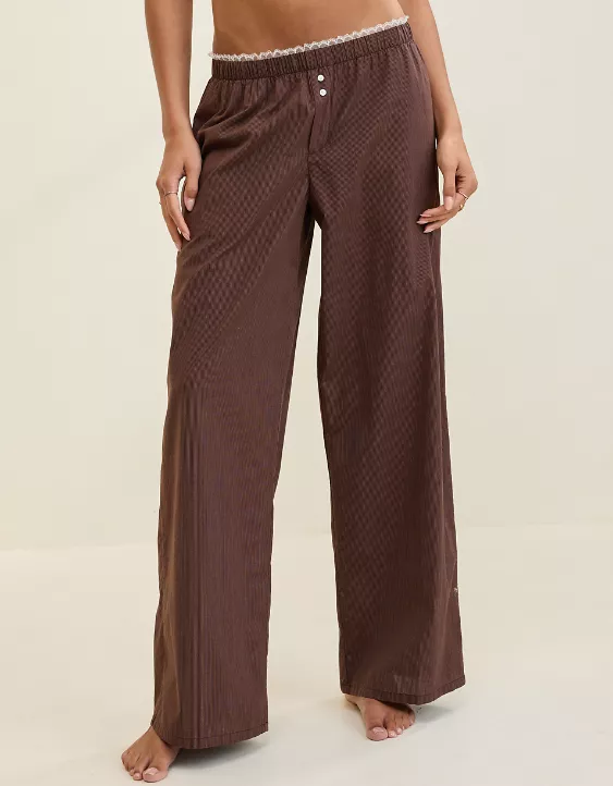 Aeo Aerie Off-Duty Poplin Trouser PJ