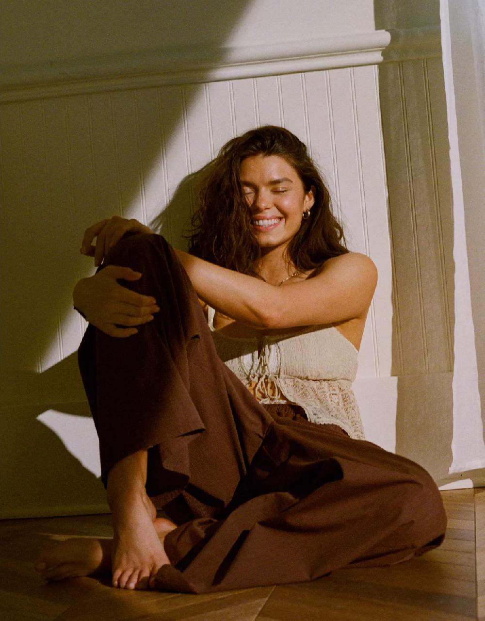 aeo Aerie Off-Duty Poplin Trouser PJ