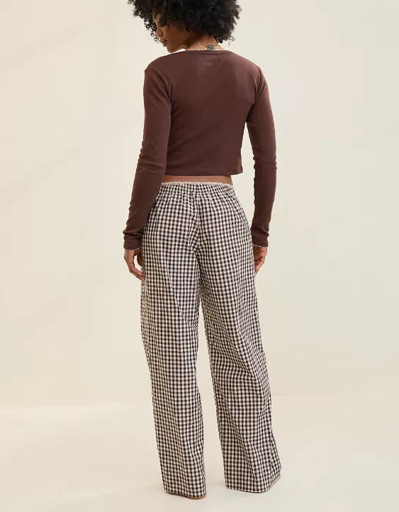 Aeo Aerie Off-Duty Poplin Trouser PJ
