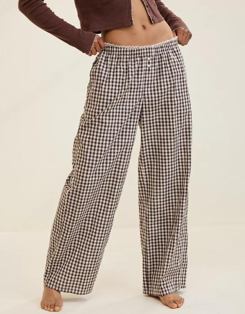 aeo Aerie Off-Duty Poplin Trouser PJ
