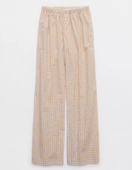 Aeo Aerie Off-Duty Poplin Trouser PJ