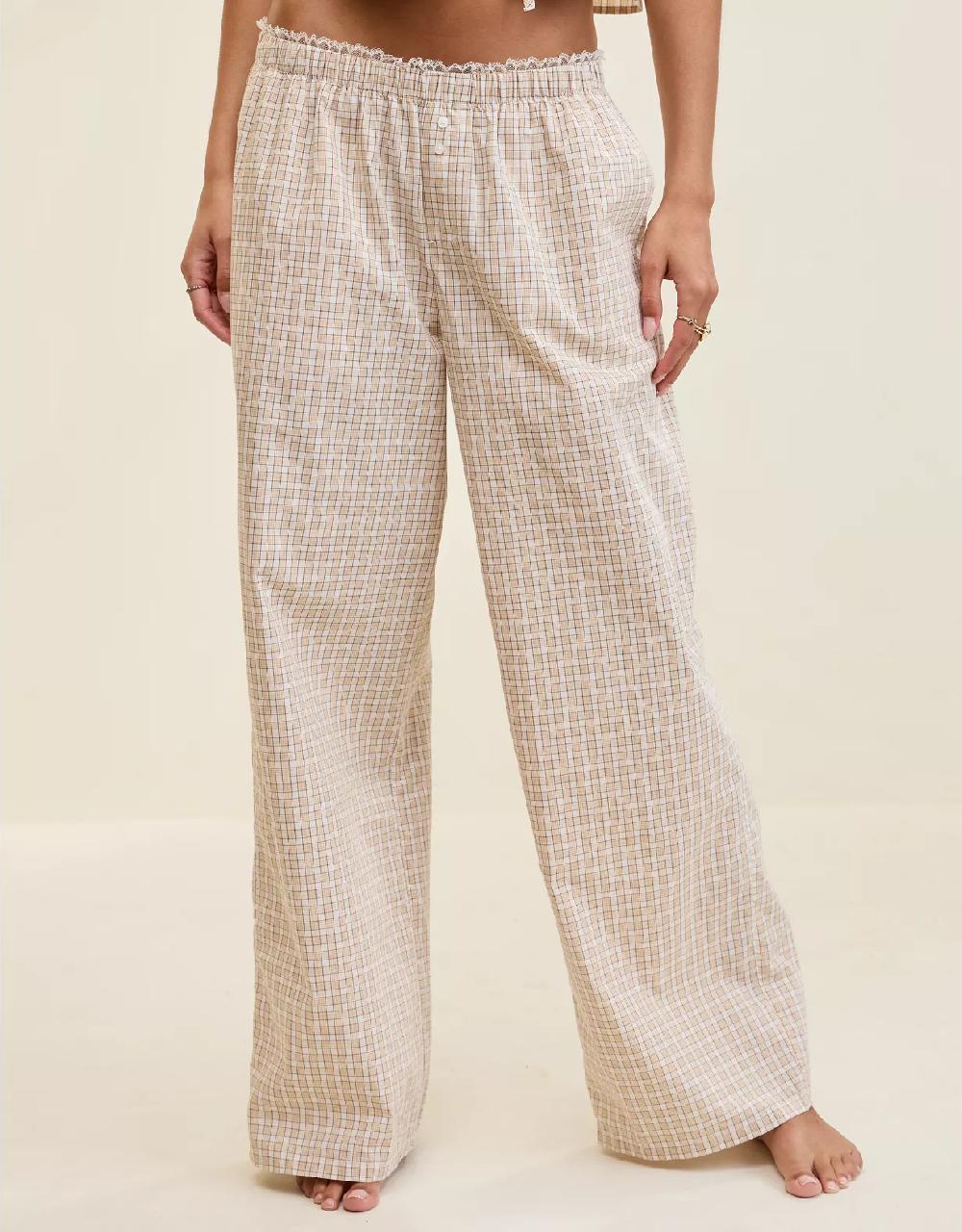 aeo Aerie Off-Duty Poplin Trouser PJ