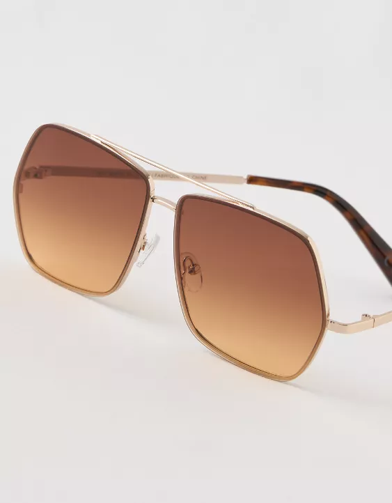 Aeo Aerie Oversized Vacay Mode Sunglasses