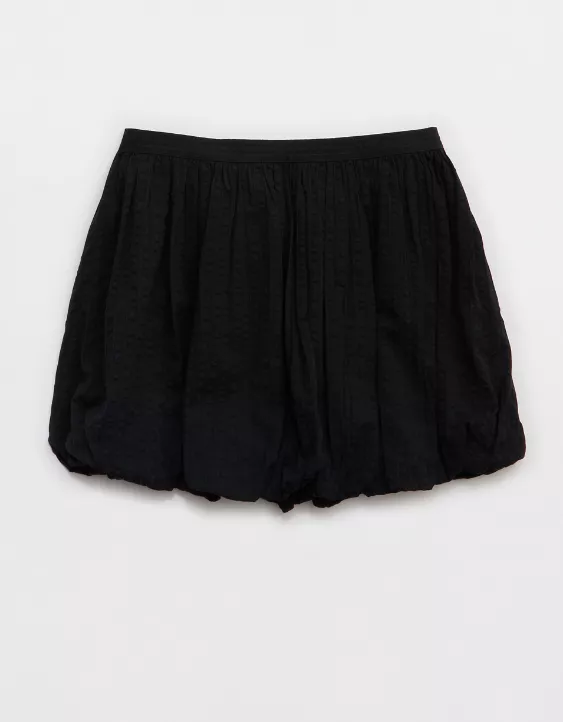 Aeo Aerie Seersucker Bubble Mini Skirt