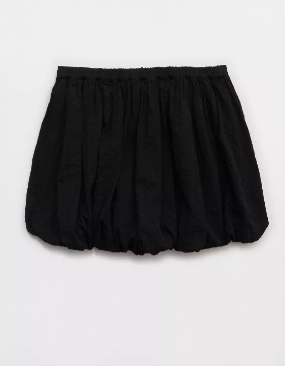 Aeo Aerie Seersucker Bubble Mini Skirt
