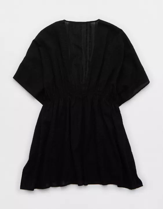 Aeo Aerie Seersucker Gauze Tie Cape