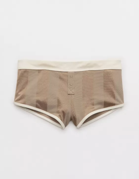 Aeo Aerie Shine Cheeky Boyshort Bikini Bottom
