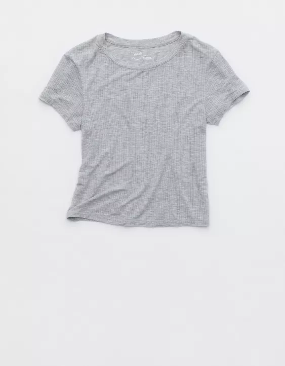 Aeo Aerie Superchill Modal Rib Baby T-Shirt