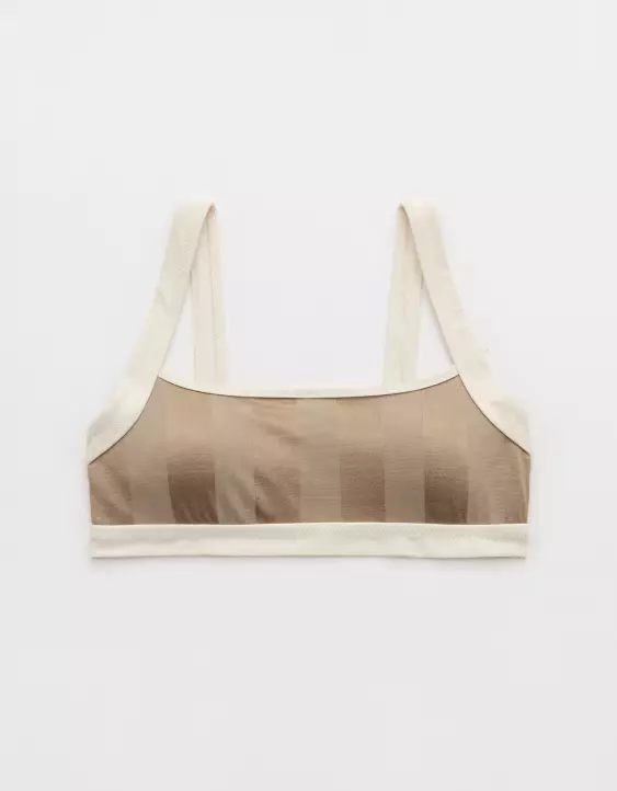 Aeo Aerie The Sandscoop Shine Bikini Top