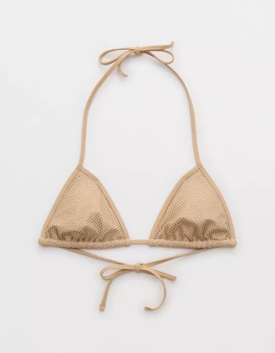 Aeo Aerie The Sun-Lover Metallic Bikini Top