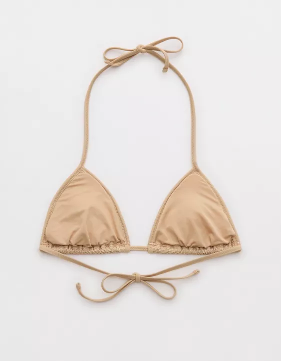 Aeo Aerie The Sun-Lover Metallic Bikini Top
