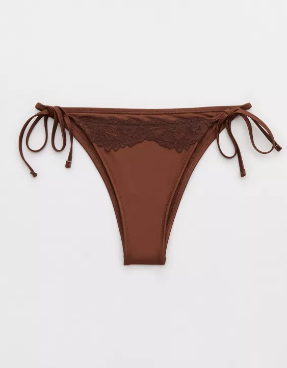 Aeo Aerie The Sunbun Shine Lace Bikini Bottom