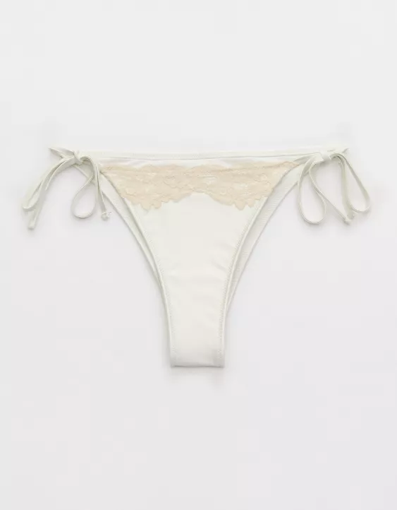 Aeo Aerie The Sunbun Shine Lace Bikini Bottom