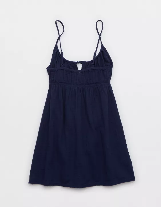 Aeo Aerie Tie Front Coverup Dress
