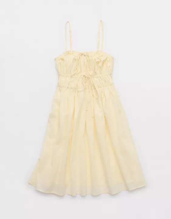 Aeo Aerie Tie Front Mini Dress