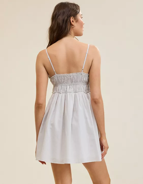 Aeo Aerie Tie Front Mini Dress