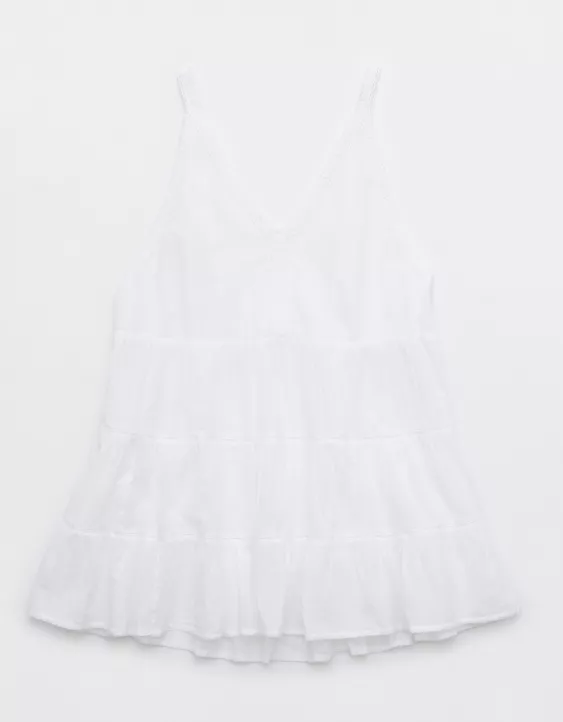 Aeo Aerie Tiered Coverup Mini Dress