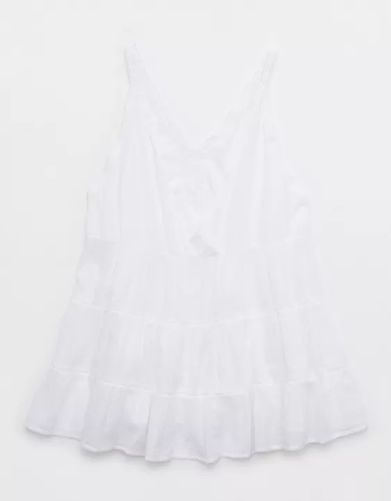 Aeo Aerie Tiered Coverup Mini Dress