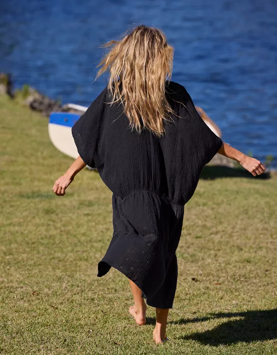 Aeo Aerie Tiered Ruffle Maxi Cape