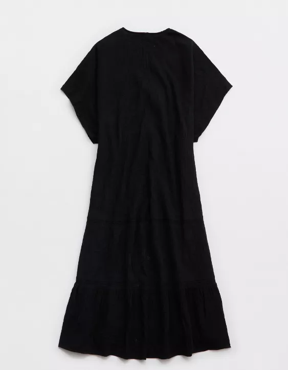 Aeo Aerie Tiered Ruffle Maxi Cape