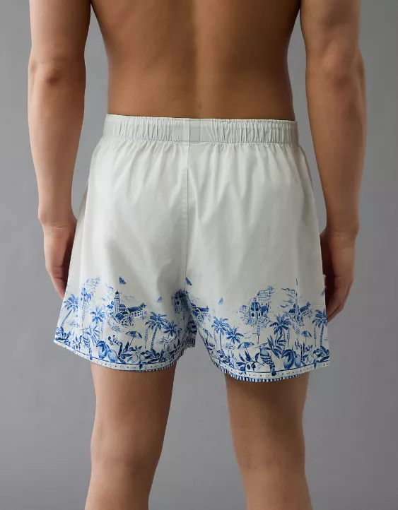 Aeo AEO Men's Italian Scenic Print Stretch Boxer Short
