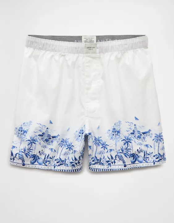 Aeo AEO Men's Italian Scenic Print Stretch Boxer Short