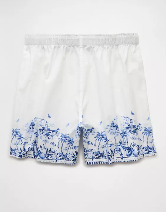 Aeo AEO Men's Italian Scenic Print Stretch Boxer Short