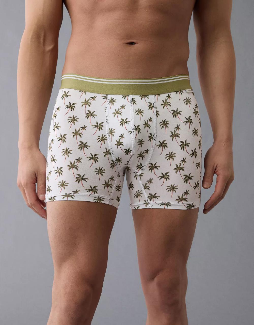 aeo AEO Men's Palm Trees 4.5" Ultra Soft Boxer Brief