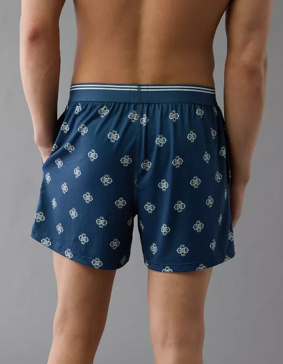 Aeo AEO Men's Patchwork Design Ultra Soft Pocket Boxer Short