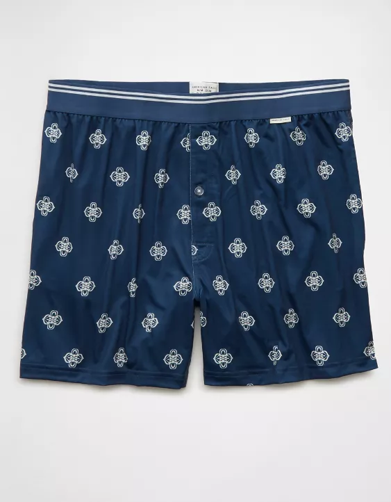 Aeo AEO Men's Patchwork Design Ultra Soft Pocket Boxer Short