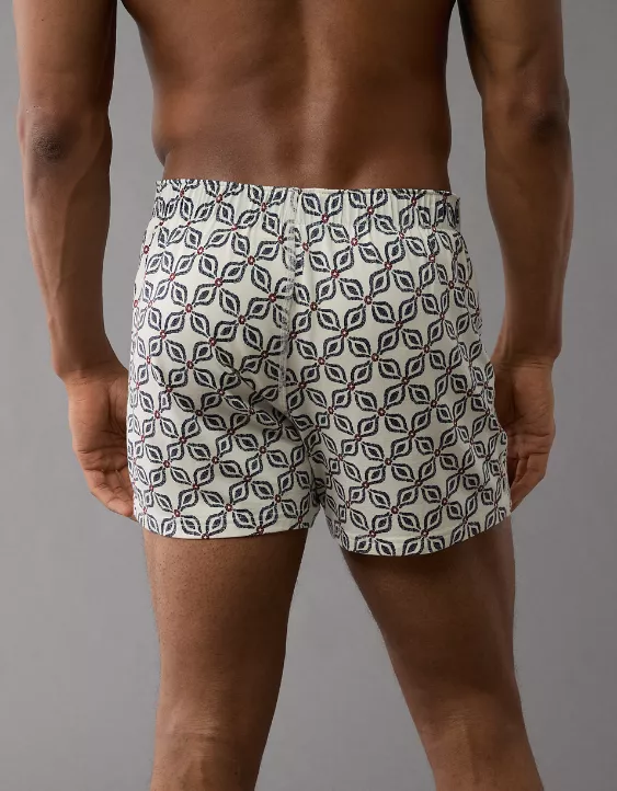 Aeo AEO Men's Printed Slim Knit Ultra Soft Boxer Short