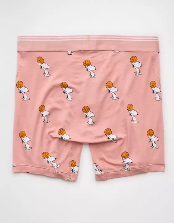 Aeo AEO Men's Snoopy Basketball 6" Ultra Soft Boxer Brief