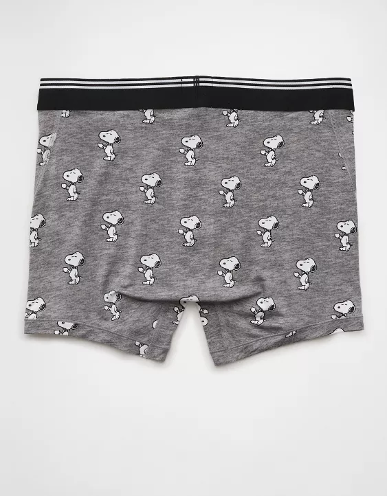 Aeo AEO Men's Snoopy Coffee 4.5" Ultra Soft Boxer Brief
