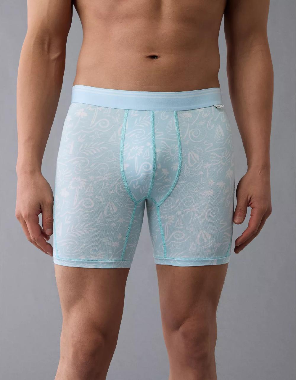 aeo AEO Men's Summer Doodles 6" Ultra Soft Boxer Brief