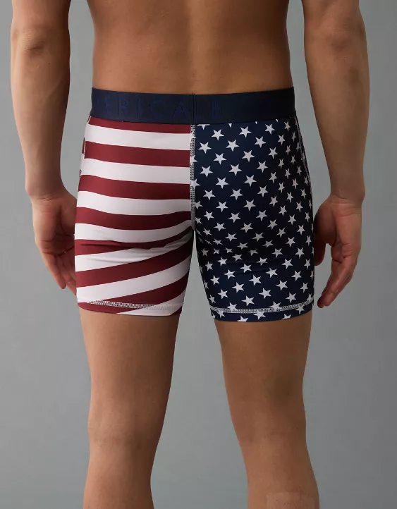 Aeo AEO Men's USA Stars & Stripes 6" Classic Boxer Brief