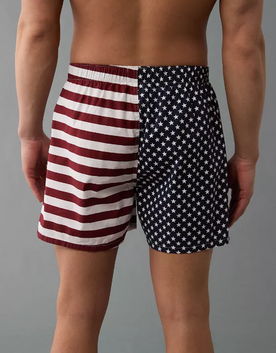 Aeo AEO Men's USA Stars & Stripes Stretch Boxer Short