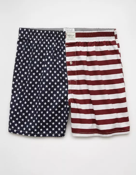 Aeo AEO Men's USA Stars & Stripes Stretch Boxer Short