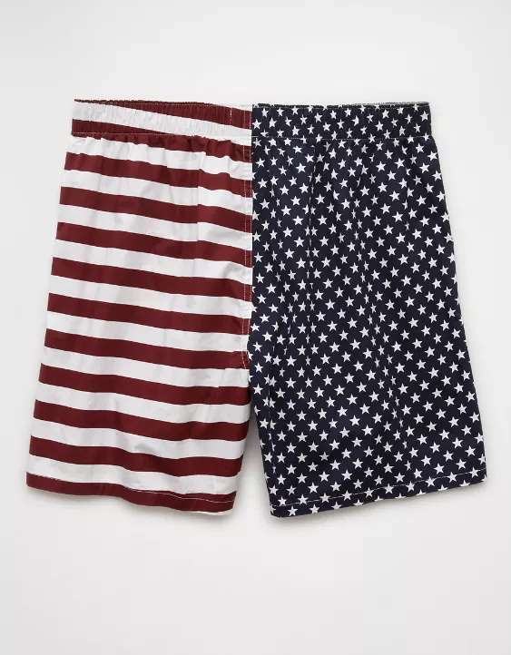 Aeo AEO Men's USA Stars & Stripes Stretch Boxer Short