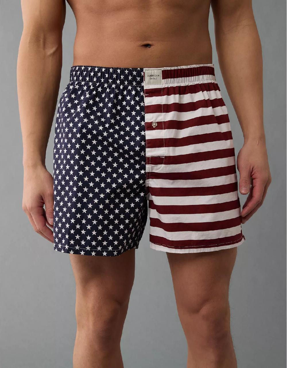 aeo AEO Men's USA Stars & Stripes Stretch Boxer Short
