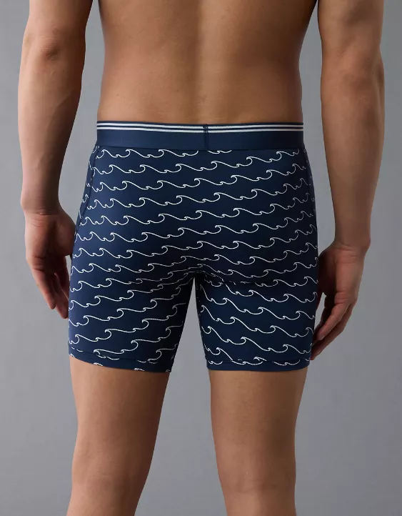 Aeo AEO Men's Wavy Stripes 6" Ultra Soft Boxer Brief