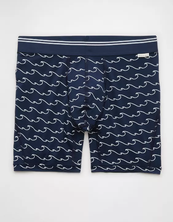 Aeo AEO Men's Wavy Stripes 6" Ultra Soft Boxer Brief